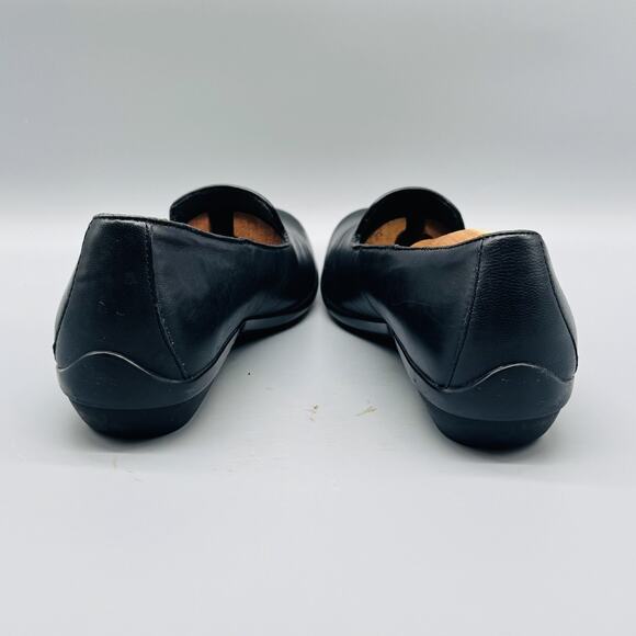 Dansko Shoes Womens EU 38 US 7.5 Black Leather Comfort Slip On Loafers Work - Picture 6 of 11